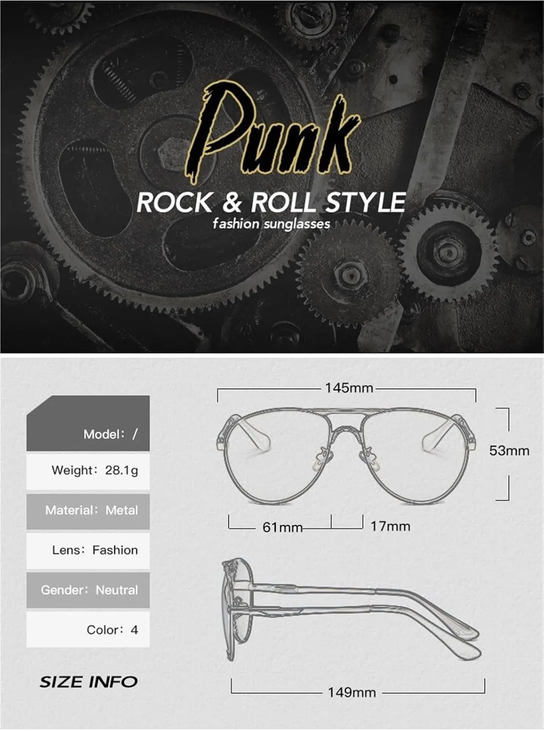 Fashion Metal Large Frame Polarized Sunglasses Men And Women Outdoor Driving Daily Commuting Sun Glasses