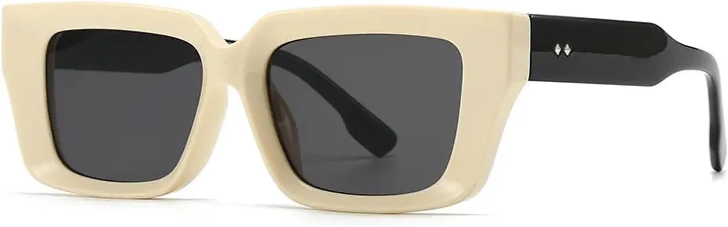 Fashion Rivet Sunglasses Retro Outdoors Women Casual Shopping