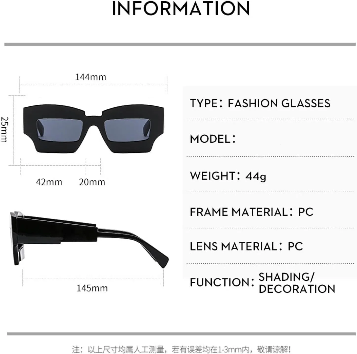 Fashion Sunglasses for Women Men Vintage Punk Eyewear Trend Hip Hop Sun Glasses Uv400