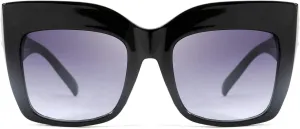 FEISEDY Retro Overesized Cat Eye Sunglasses Women Men Square Cateye UV400 Sunglasses B2629