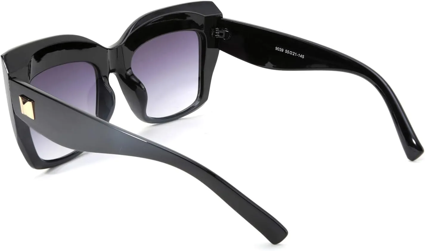 FEISEDY Retro Overesized Cat Eye Sunglasses Women Men Square Cateye UV400 Sunglasses B2629