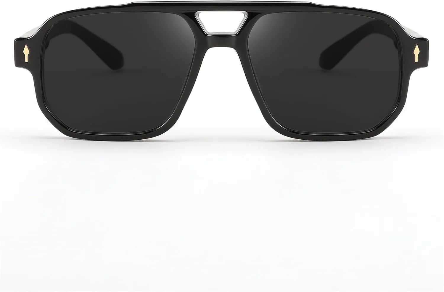 FEISEDY Retro Square Aviator Sunglasses Women Men, 70s Small Vintage Rectangle UV400 Sun Glasses B9120