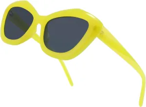 FEISEDY Retro Vintage Cateye Square Sunglasses Plastic Frame 90s sunglasses Stylish Women Men 70s Glasses B4105