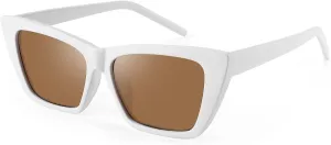 FEISEDY Square Cat Eye Sunglasses Vintage Cateye Frame UV400 Protection Sunglasses B2719