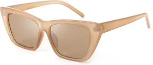 FEISEDY Square Cat Eye Sunglasses Vintage Cateye Frame UV400 Protection Sunglasses B2719