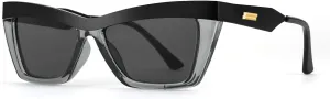 FEISEDY Vintage Square Cat Eye Sunglasses Women Men Fashion Cateye Sunglasses B9043
