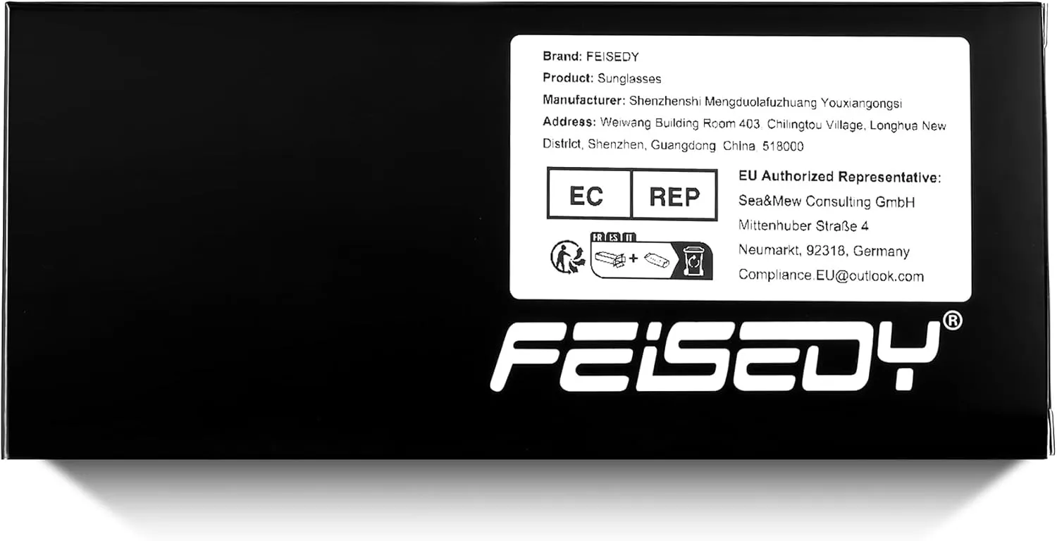 FEISEDY Womens Polarized Sunglasses, Trendy Elegant Colored Frame for Ladies, UV400 Protection B2760