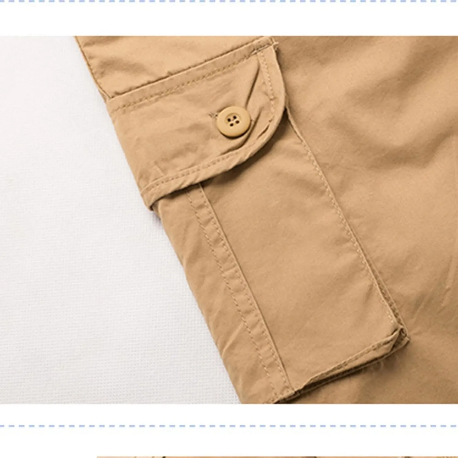 Finelylove Men's Casual Cargo Shorts Lightweight Twill Cotton Work Shorts Relaxed Fit Straight Summer Hiking Fishing Shorts