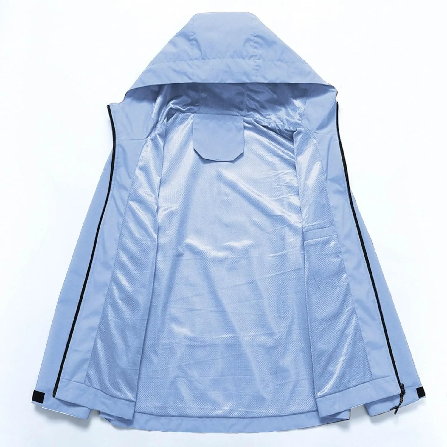 Finelylove Mens Rain Jacket,Windproof Lightweight Windbreaker Outdoor Softshell Rain Coat Mens Rain Jackets With Hood