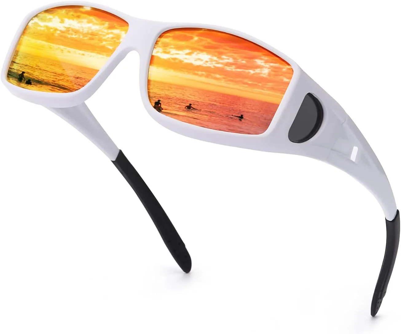 Fit Over Glasses Sunglasses for Men Women Polarized Wrap Around Sunglasses to Wear Over Glasses with UV Protection