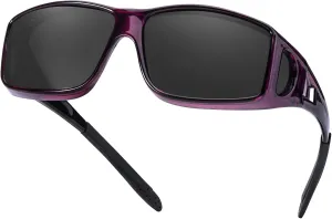 Fit Over Glasses Sunglasses for Men Women Polarized Wrap Around Sunglasses to Wear Over Glasses with UV Protection