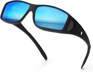 Fit Over Glasses Sunglasses for Men Women Polarized Wrap Around Sunglasses to Wear Over Glasses with UV Protection