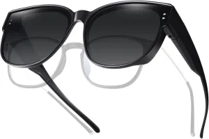Fit Over Sunglasses for Women Trendy Polarized Sunglasses Go Over Glasses Oversized Sun Glasses UV Protection
