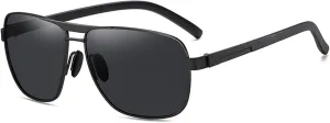 GAOXIN Polarized Men's Retro Box Sunglasses Sports Cycling Light Sunglasses (Color : A, Size : Medium)