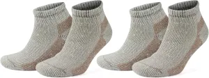 GoWith Alpaca Wool Low-Cut Socks for Men & Women, Cushioned Terry Warm Thermal Thick Merino Blend Camping Socks