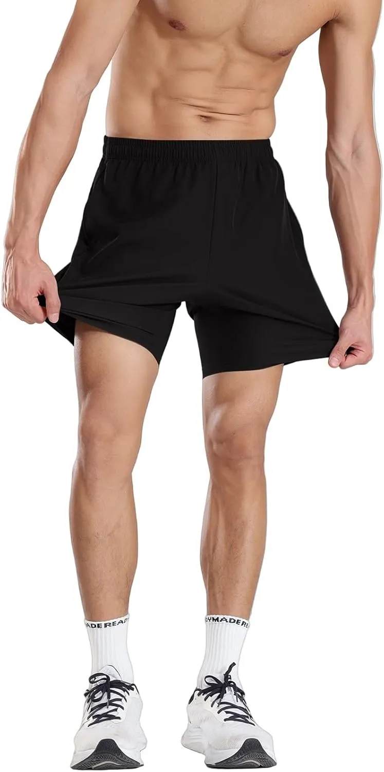 Gym Shorts for Men Comfortable Quick Dry and Relaxed Fit Sports Shorts with Pocket 2025 Summer