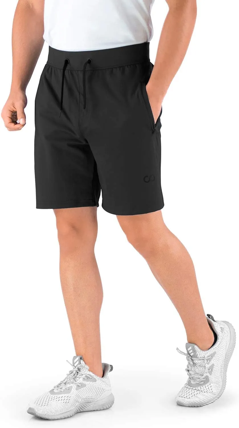 Gym Shorts for Men with Zipper Pockets, Men's Athletic Shorts for Workout and Running Hydrafit