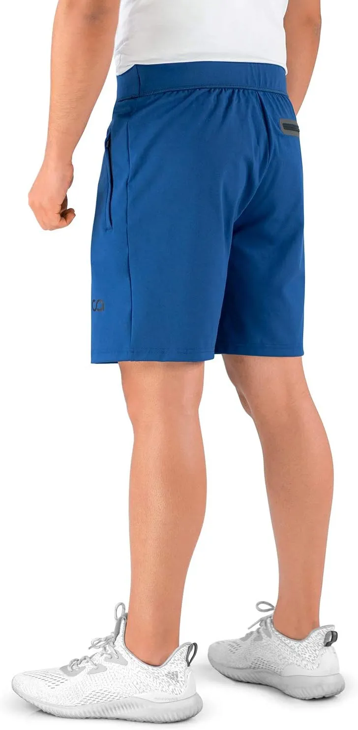 Gym Shorts for Men with Zipper Pockets, Men's Athletic Shorts for Workout and Running Hydrafit