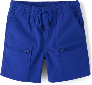 Gymboree Boys' and Toddler Quick Dry Tie Front Jogger Shorts