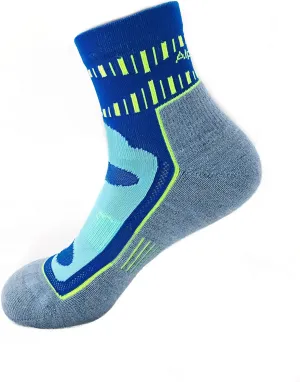 Hiking Socks Men Alpaca Socks for Men Comfort Control Mid Crew Socks, Moisture Wicking Socks Men (Blue, Large) Women 10-12 / Men 9-11