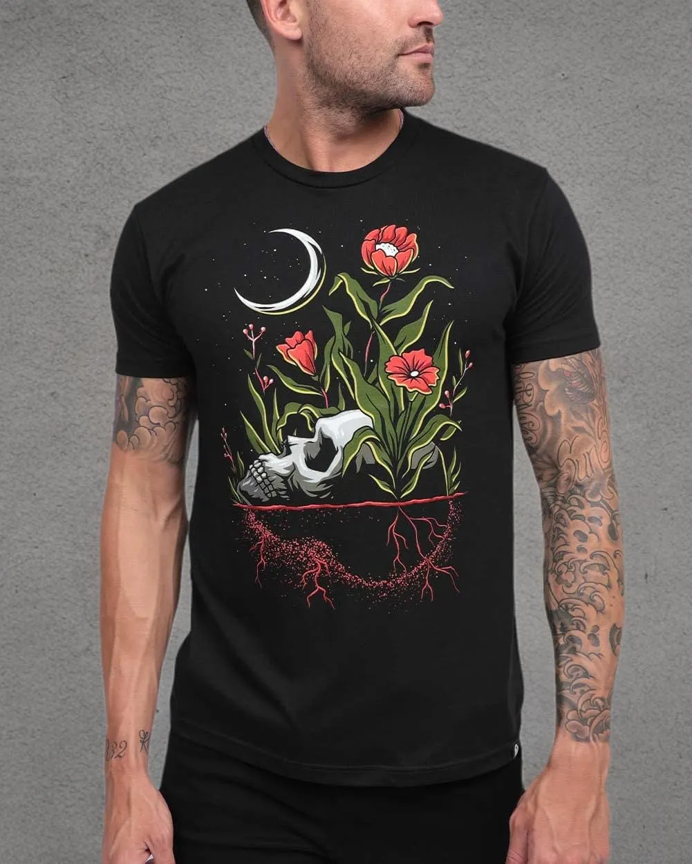 INTO THE AM Graphic Tees for Men S - 4XL Premium Short Sleeve Colorful T-Shirts Trippy Space Designs