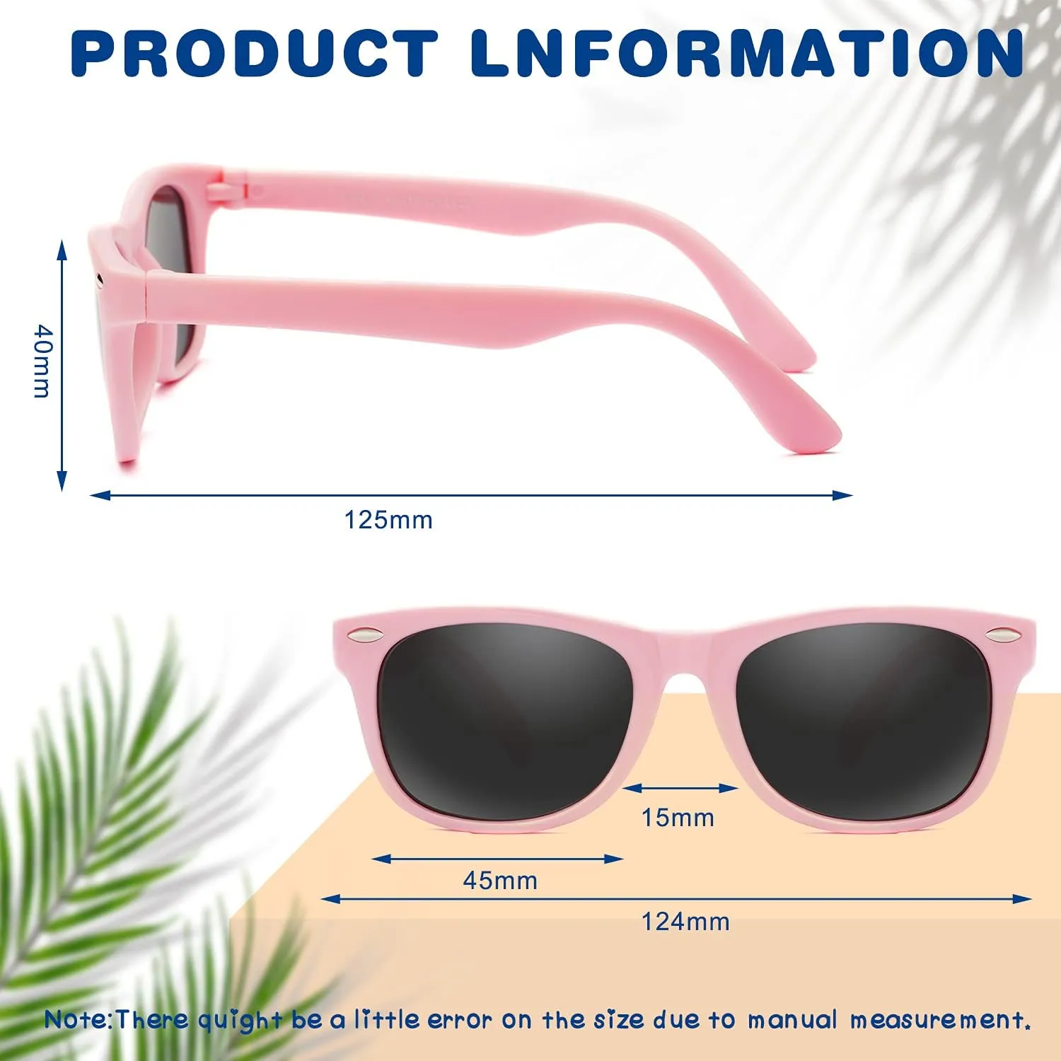 JASPIN Kids Polarized Sunglasses TPEE Rubber Flexible Frame for Boys Girls Age 3-9, 100% UV Protection. Toddler Sunglasses