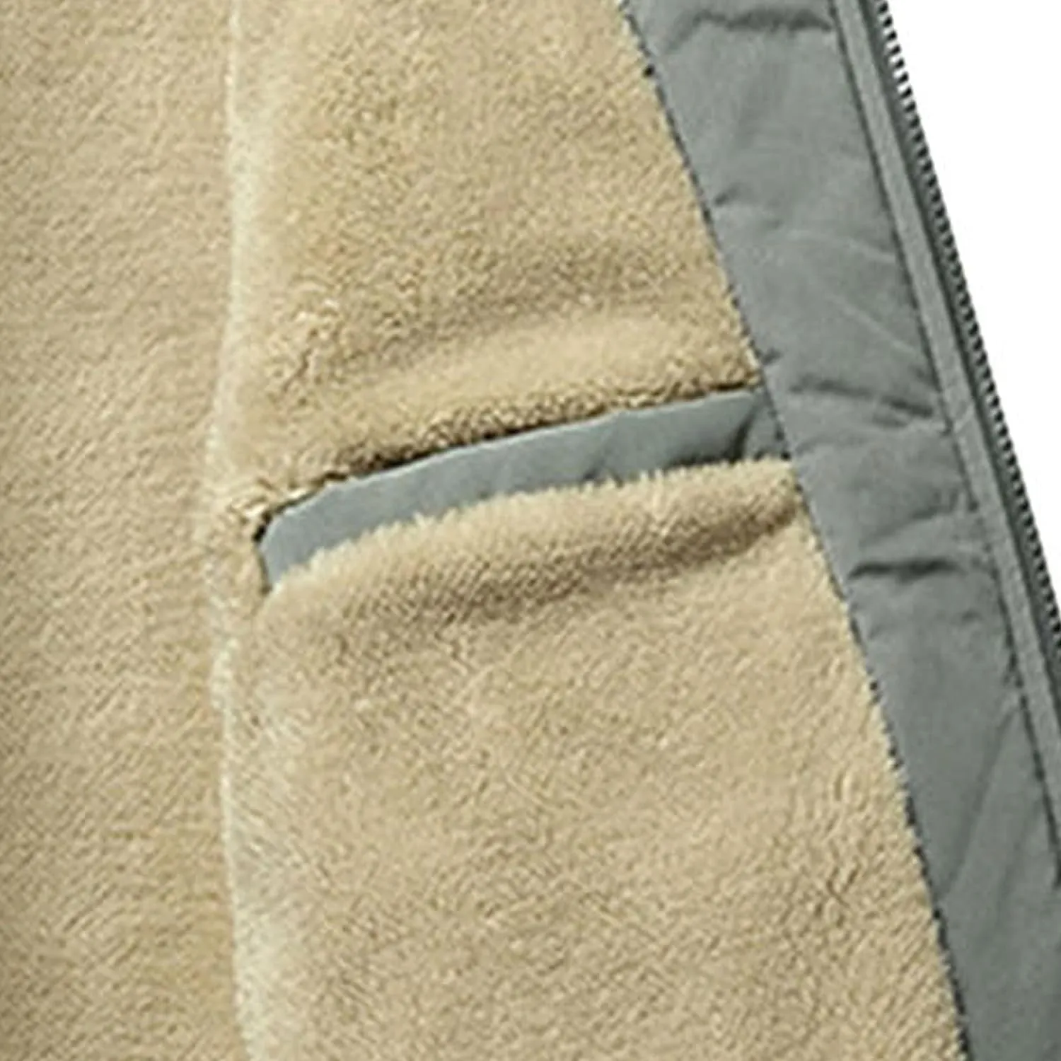 JEsilunmaMY Men's Sherpa Lined Parka Winter Coats Long Sleeve Full-Zip Fleece Jacket Faux Fur Plush Warm Bomber Jacket