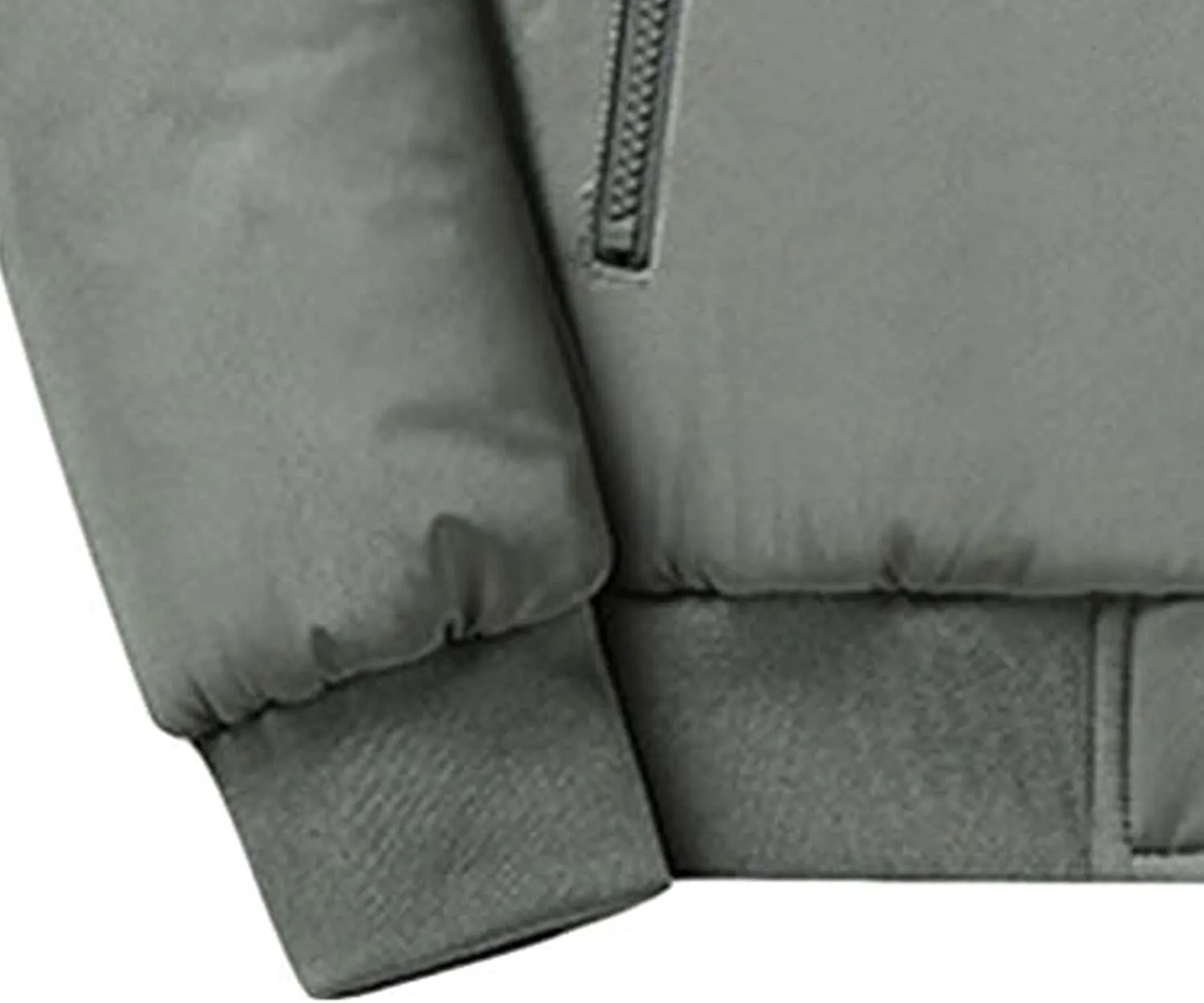 JEsilunmaMY Men's Sherpa Lined Parka Winter Coats Long Sleeve Full-Zip Fleece Jacket Faux Fur Plush Warm Bomber Jacket