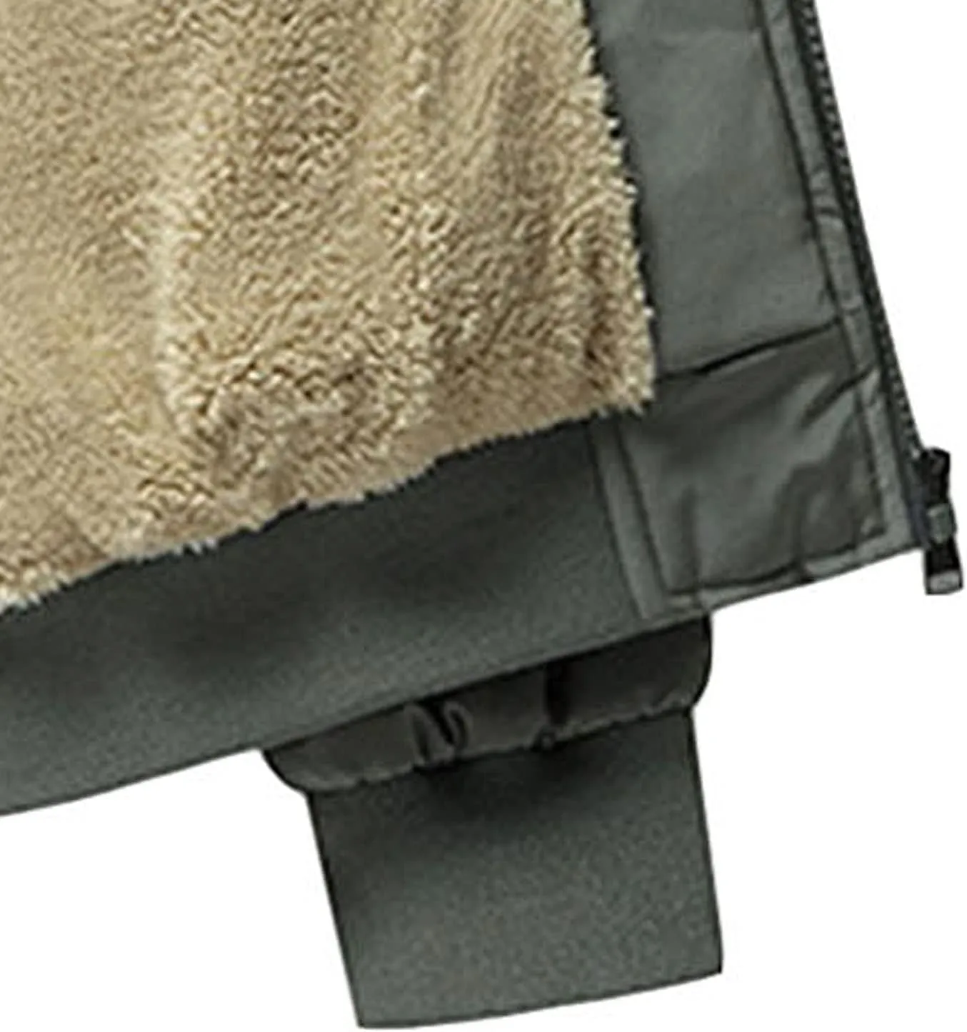 JEsilunmaMY Men's Sherpa Lined Parka Winter Coats Long Sleeve Full-Zip Fleece Jacket Faux Fur Plush Warm Bomber Jacket