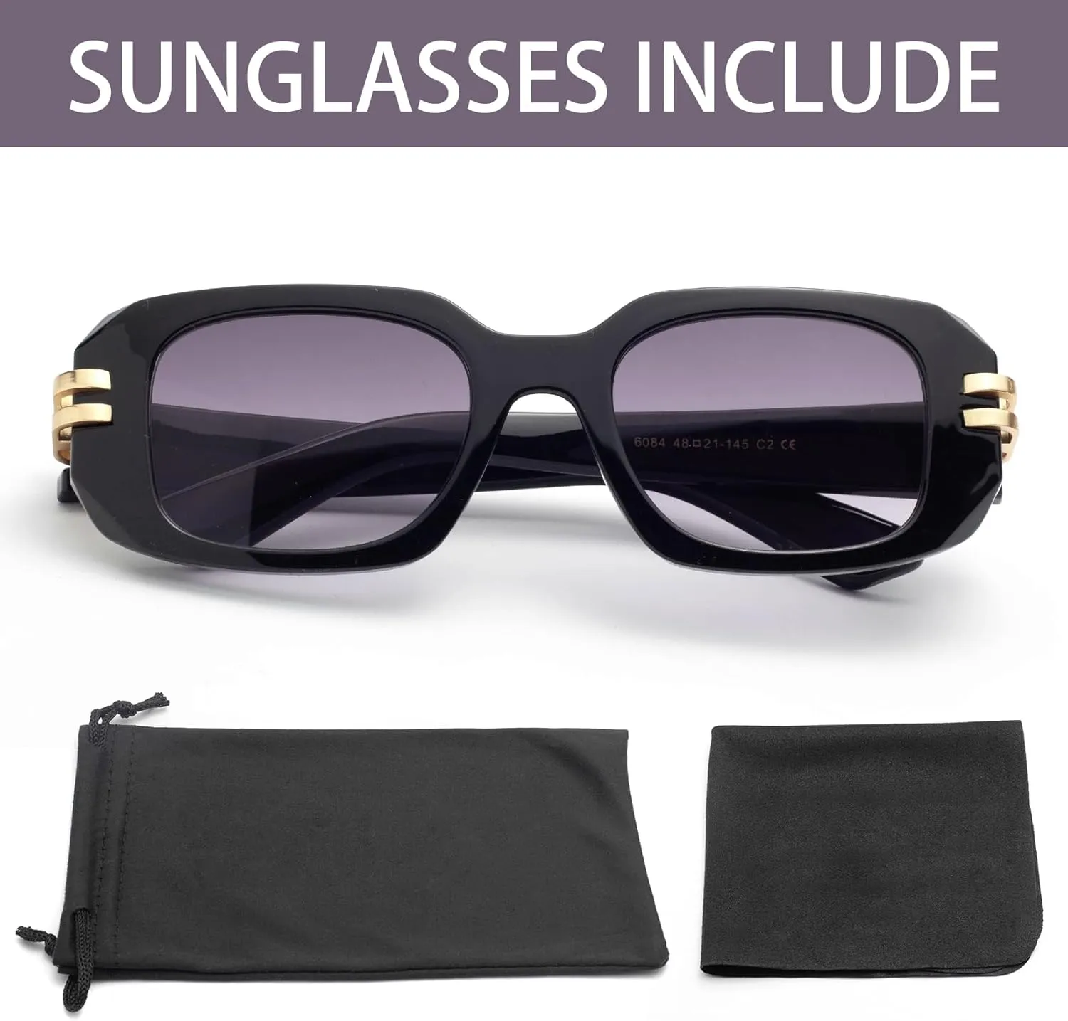 JIMMY SUNSHINE Cat Eye Sunglasses for Women Vintage Square Trendy Cateye Sunglasses