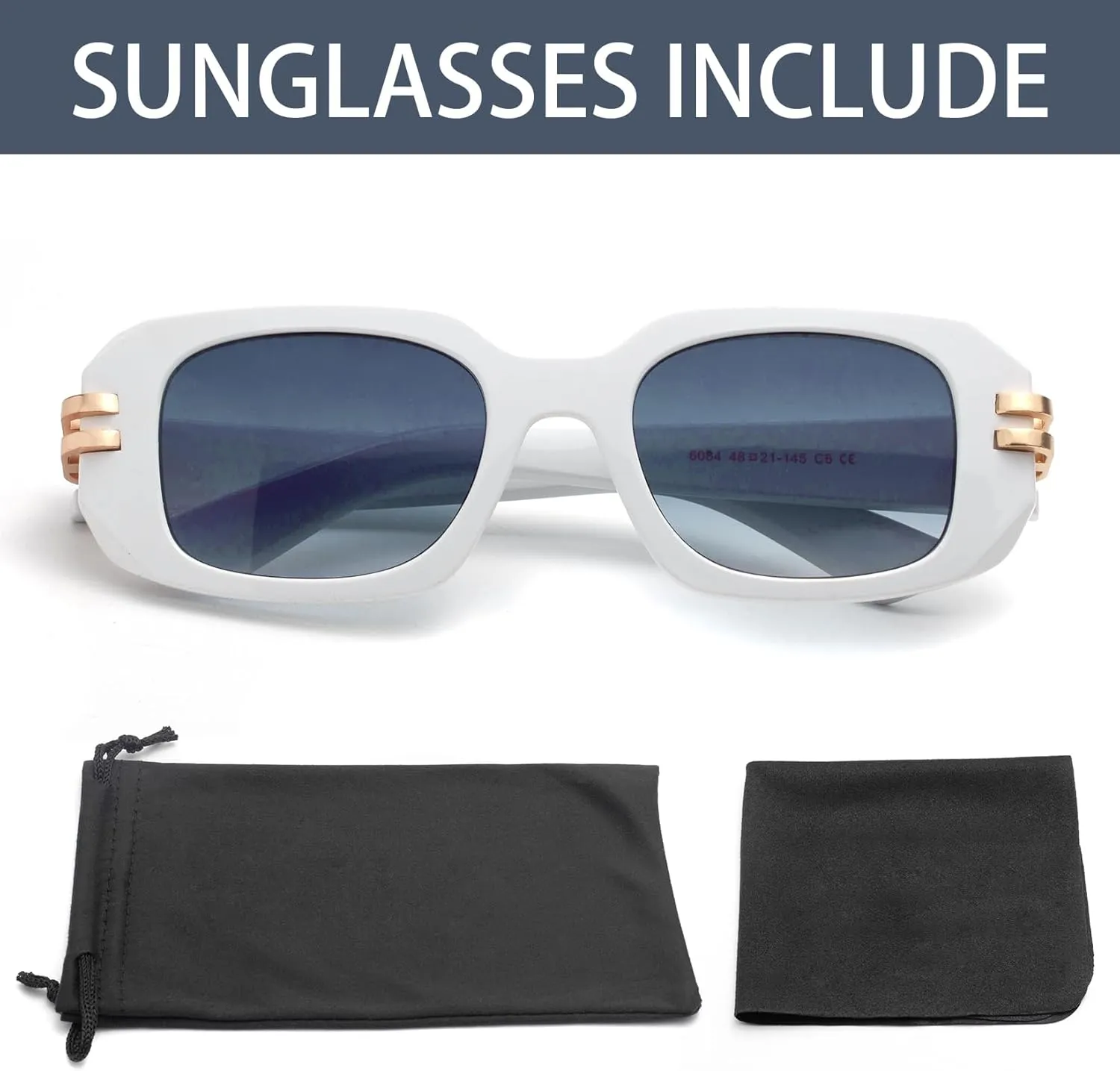 JIMMY SUNSHINE Cat Eye Sunglasses for Women Vintage Square Trendy Cateye Sunglasses