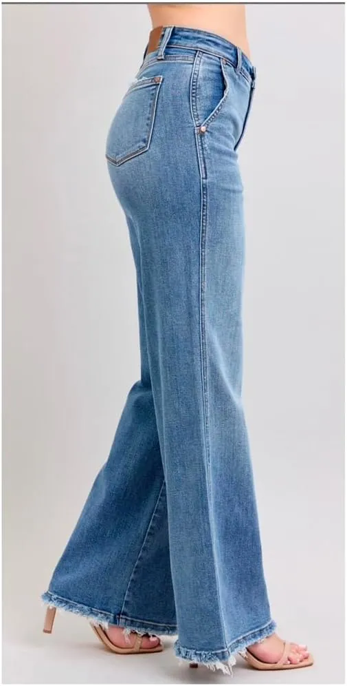 Judy Blue High Waist Retro Wide Fit Jeans, 82648