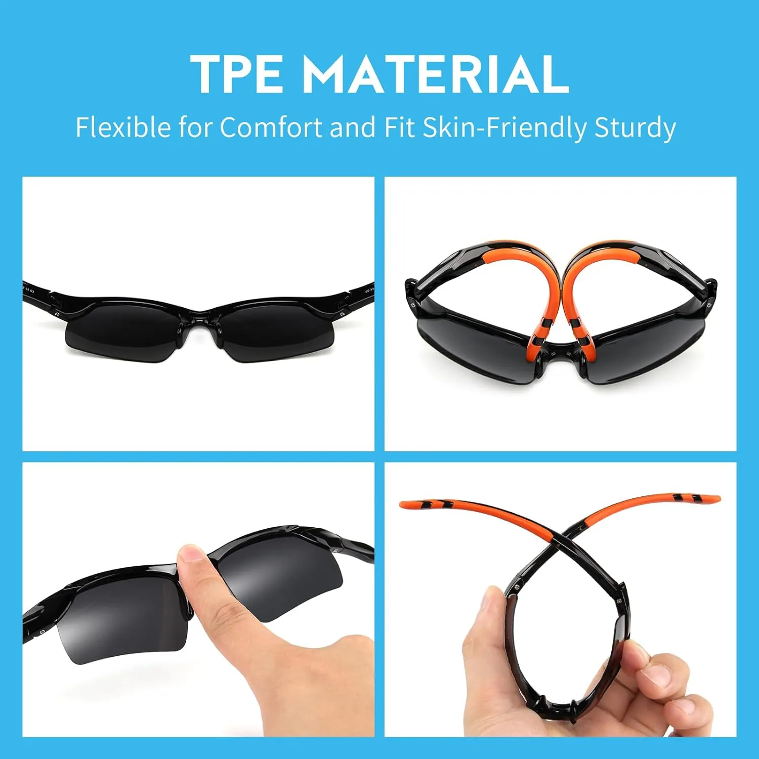 KENBO Kids Sunglasses for Boys Girls Wrap Around Sports Sunglasses with UV Protection Age 3-8