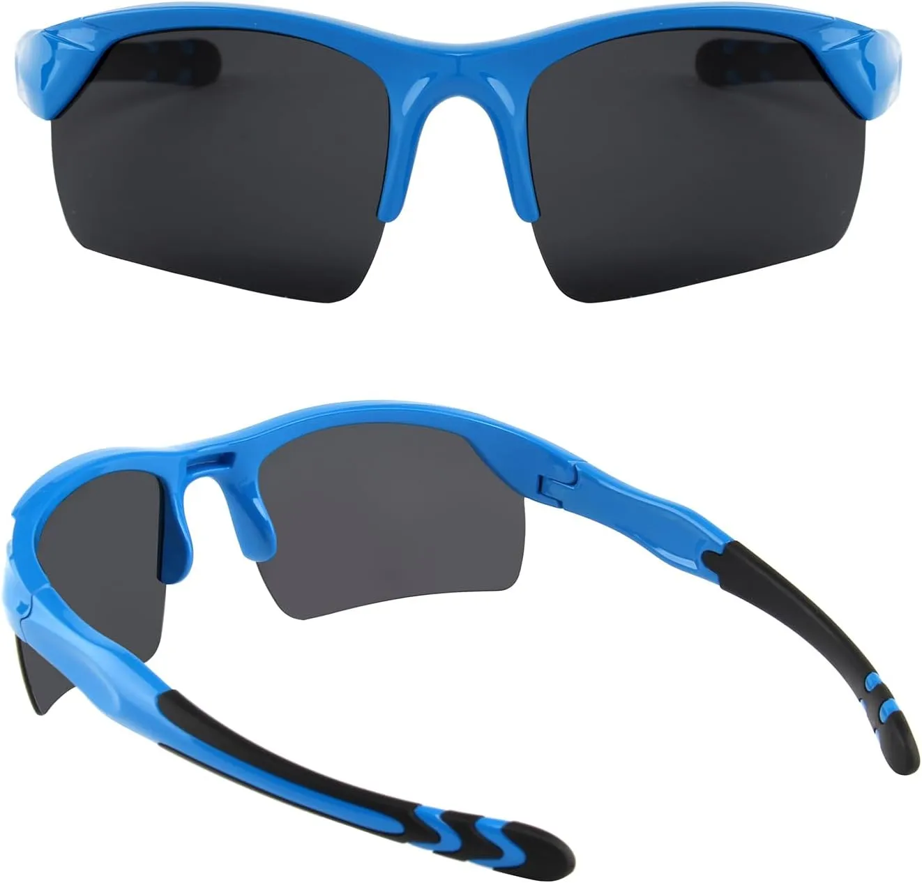 KENBO Kids Sunglasses for Boys Girls Wrap Around Sports Sunglasses with UV Protection Age 3-8