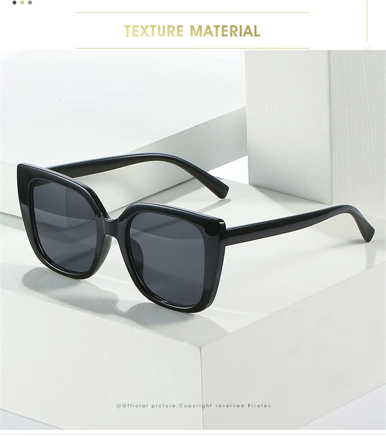 Large Frame Men Sunglasses Driving Shopping Vacation Women Decorative Sun Glasses