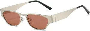 laureles Small Cat Eye Sunglasses for Women Vintage Y2K Sun Glasses Men Metal Gradient Black Shades Female