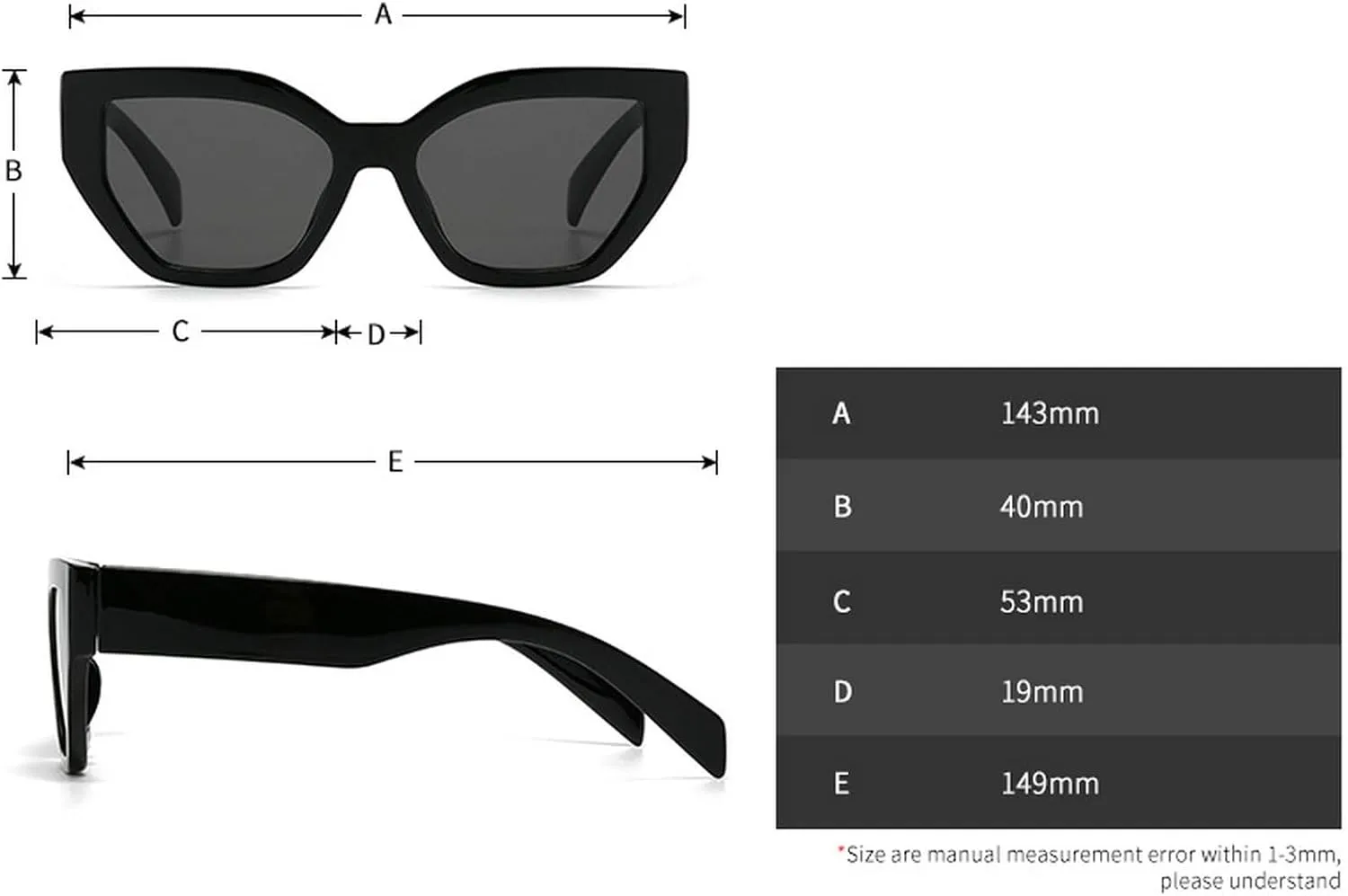 laureles Vintage Square Cat Eye Sunglasses for Women Fashion Gradient Sun Glasses Men Driving Outdoor Shades L15