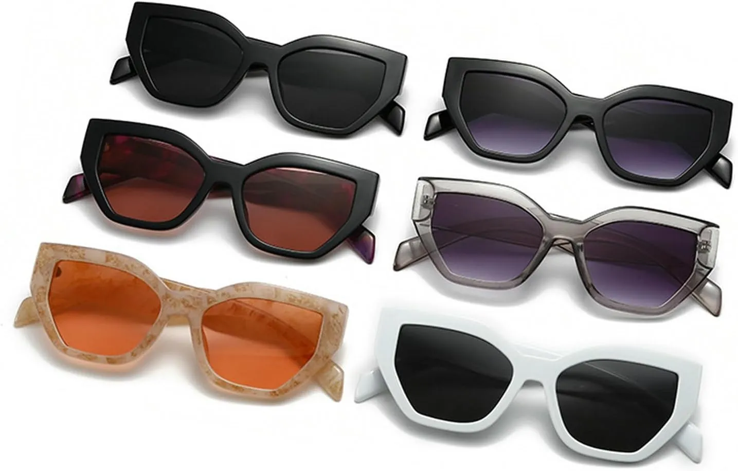 laureles Vintage Square Cat Eye Sunglasses for Women Fashion Gradient Sun Glasses Men Driving Outdoor Shades L15