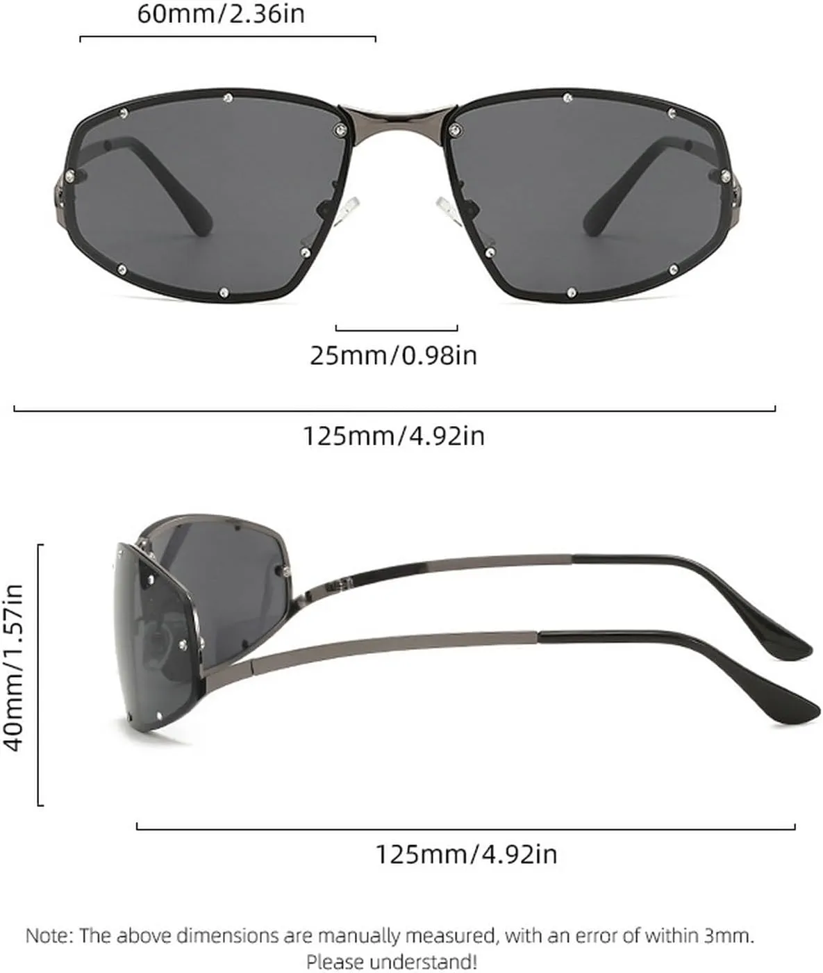 laureles Vintage Y2K Cat Eye Sunglasses Women Fashion Gradient Metal Frame Sun Glasses Men Punk Shades L18