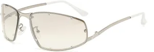 laureles Vintage Y2K Cat Eye Sunglasses Women Fashion Gradient Metal Frame Sun Glasses Men Punk Shades L18