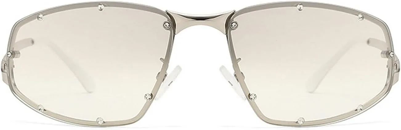 laureles Vintage Y2K Cat Eye Sunglasses Women Fashion Gradient Metal Frame Sun Glasses Men Punk Shades L18