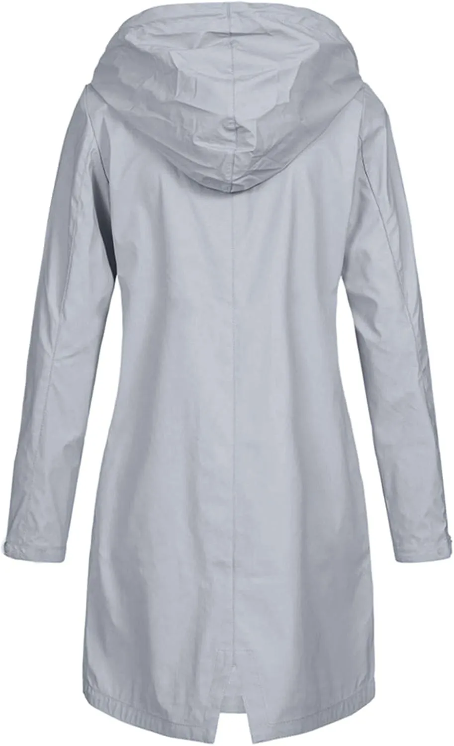 LCMTWX Women Oversized Fleece Lined Raincoat Solid Women Coat Rain Raincoat Women's Coat Outdoor Warm Rain Jacket Rain