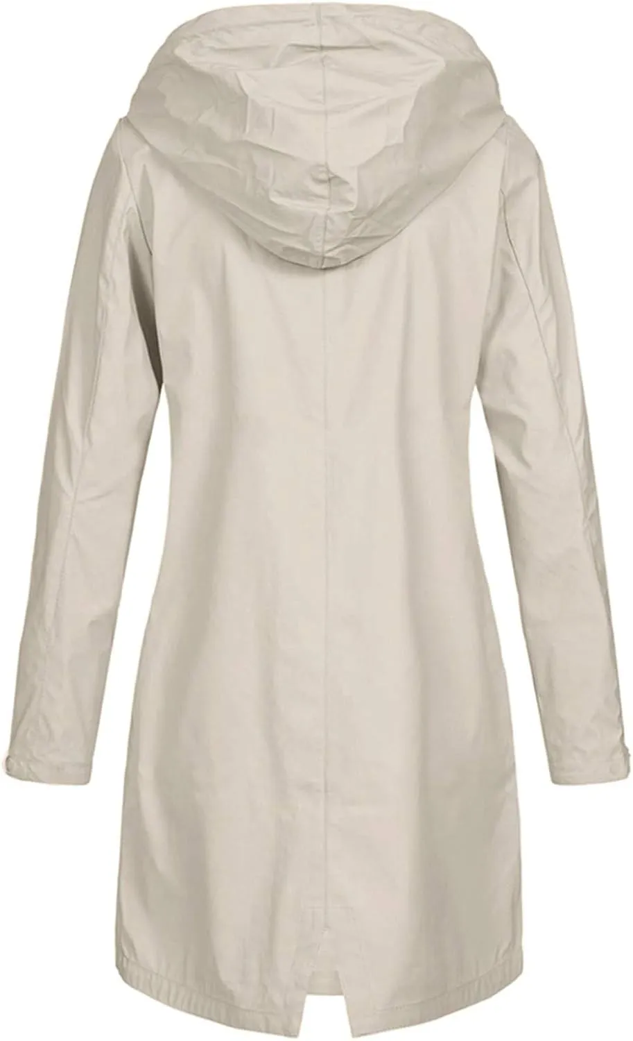 LCMTWX Women Oversized Fleece Lined Raincoat Solid Women Coat Rain Raincoat Women's Coat Outdoor Warm Rain Jacket Rain