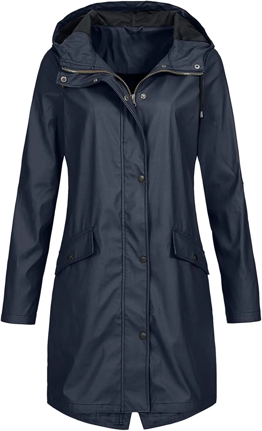 LCMTWX Women's Waterproof Hooded Rain Jacket Solid Women Coat Rain Raincoat Women's Coat Raincoat With Hood Rain Jacket