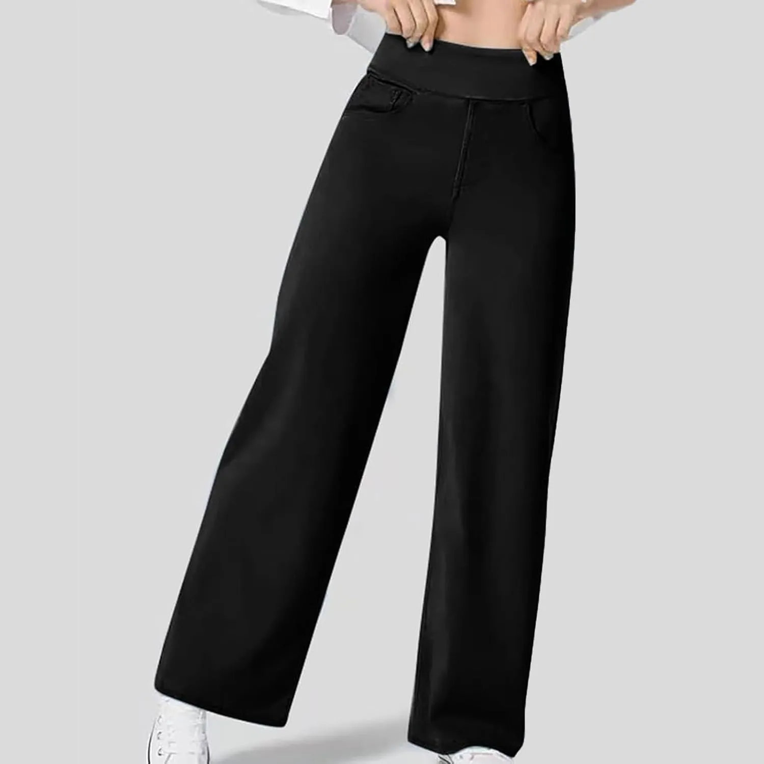 Leggings That Look Like Jeans Women Tummy Control Pull On Stretchy Jeans High Waisted Skinny Jean Leggings with Pockets