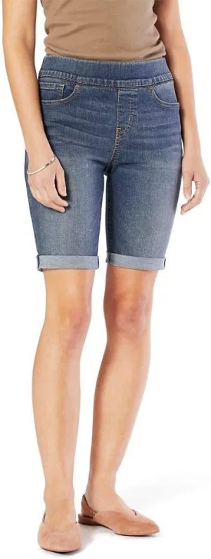 Levi Strauss Signature Gold Women's Totally Shaping Pull on Bermuda Shorts (Available in Plus Size)
