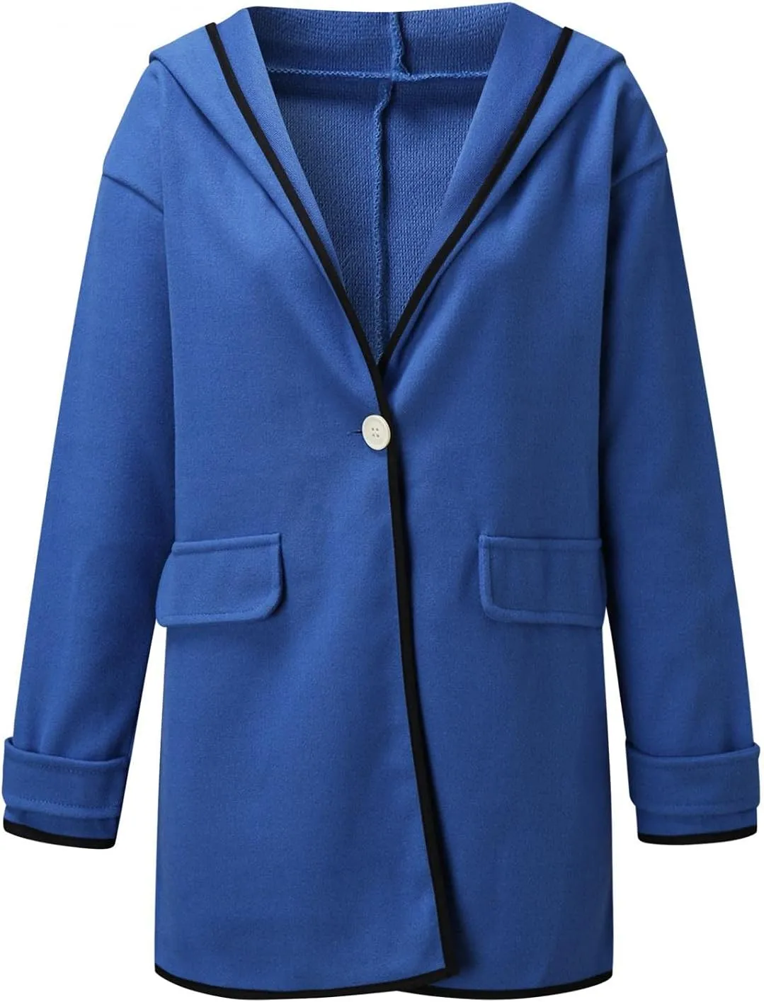 LIXIAO Womens Coat Trench Cardigan Winter Wool Coat Open Front Long Sleeve Jacket Stylish Casual Long Overcoat Outwear