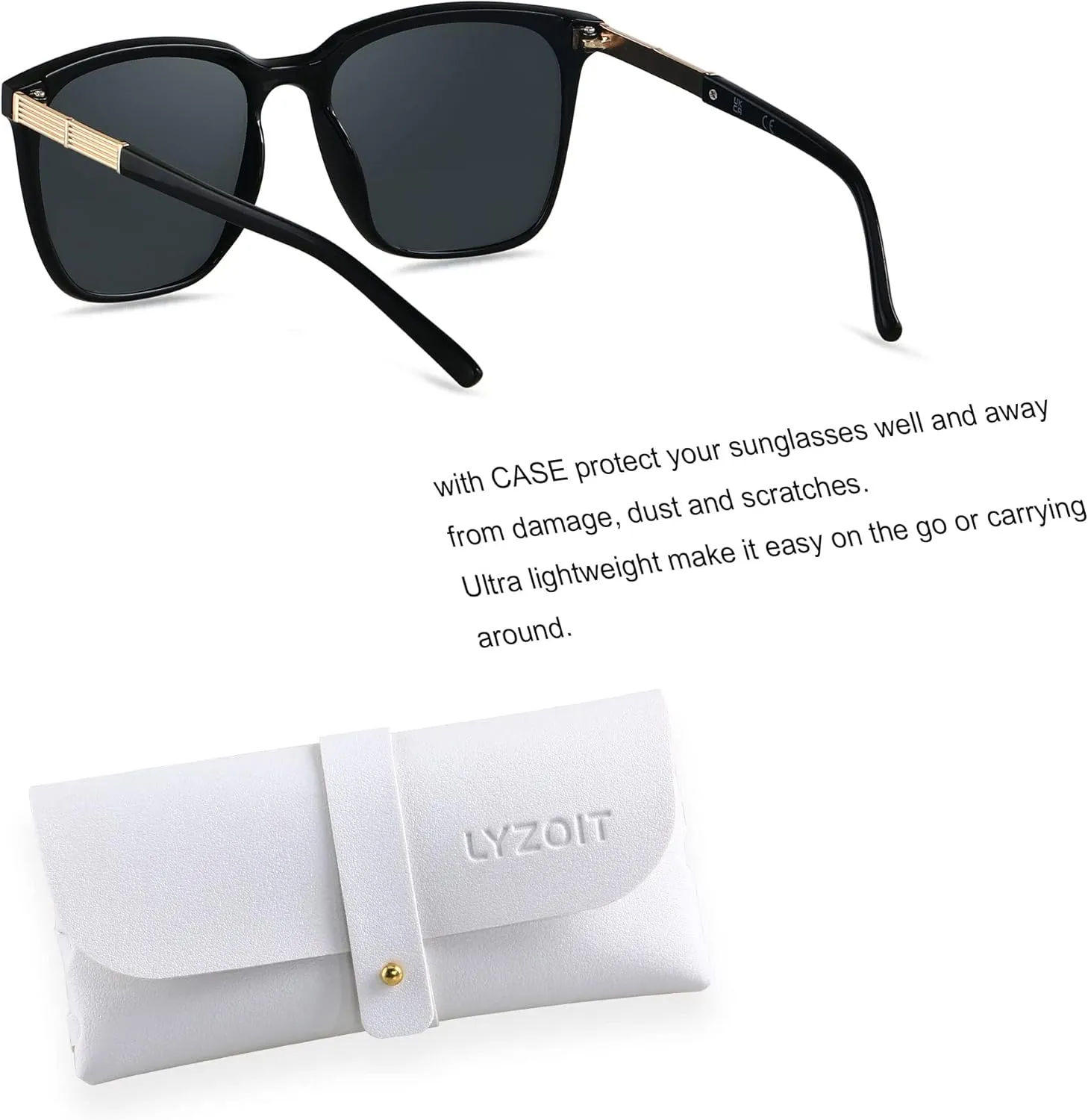 LYZOIT Oversized Sunglasses for Women Mirrored Big Large Shades Fashion Square Frame Sun glasses UV Protection