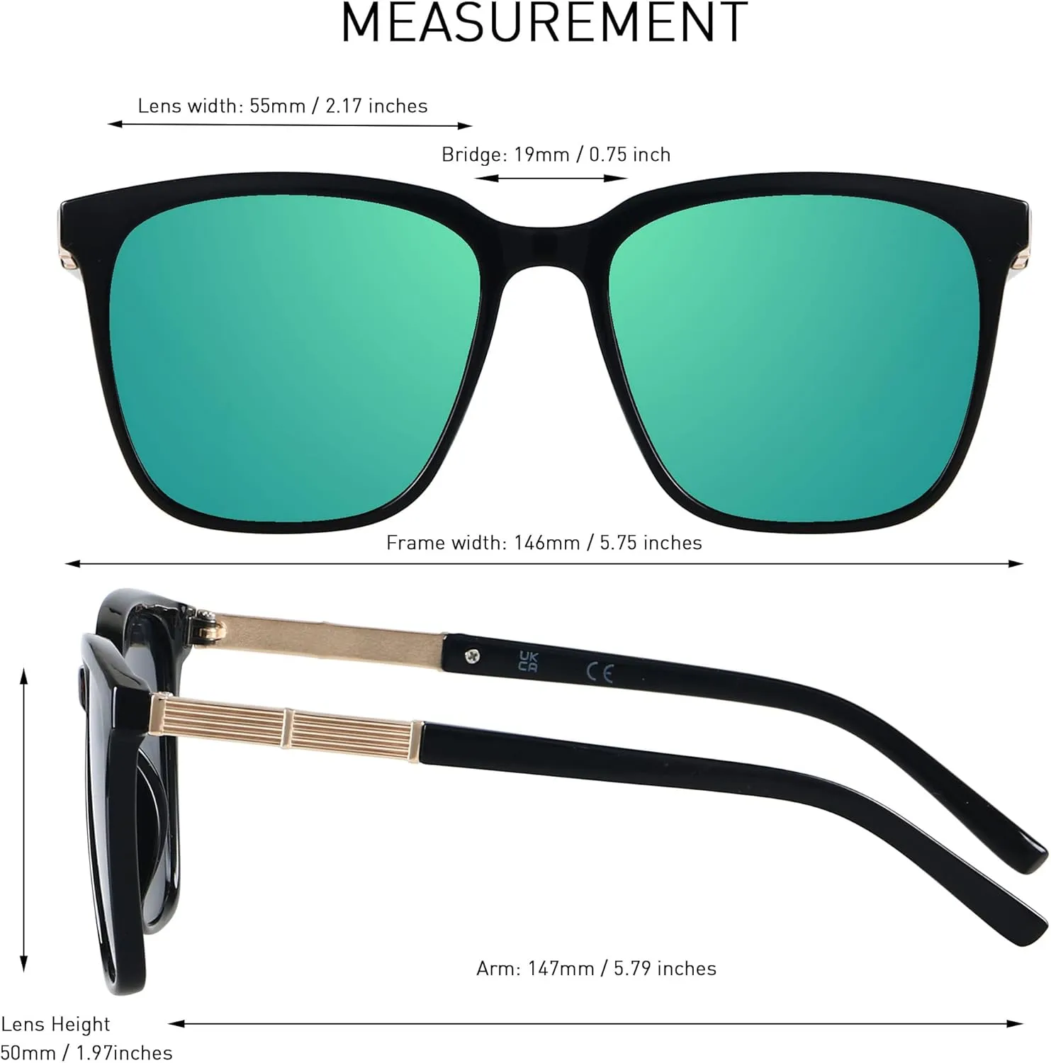 LYZOIT Oversized Sunglasses for Women Mirrored Big Large Shades Fashion Square Frame Sun glasses UV Protection