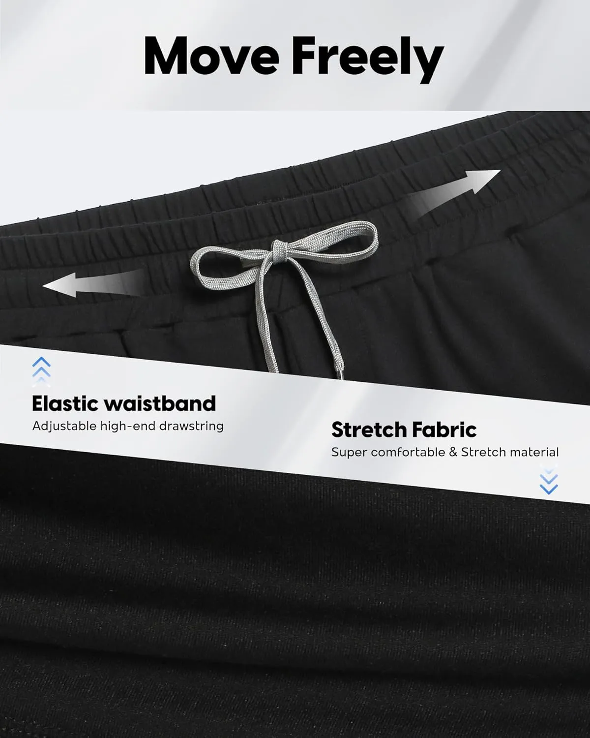 maamgic Mens 2 in 1 Running Shorts, 5" Gym Short with Zip Pockets, Quick Dry Workout Athletic Shorts for Men